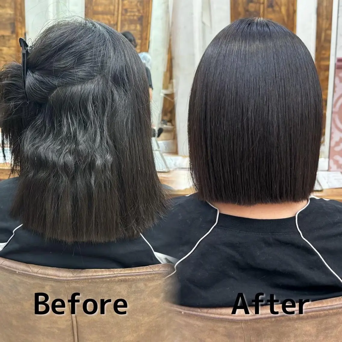 ミディアム Lond robinのヘアスタイル