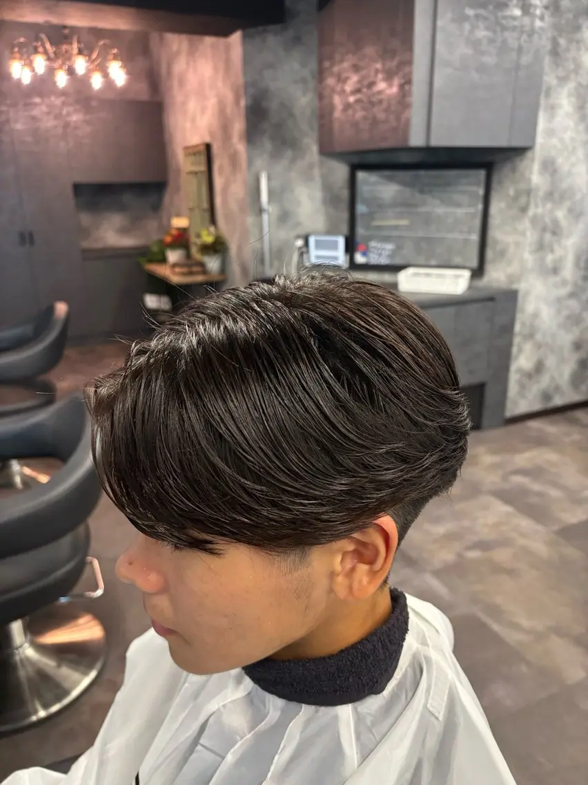 ミディアム カラー パーマ メンズ カット パーマ 🇰🇷韓国ヘア/ パーマ特化🦋ヒロトのヘアスタイル