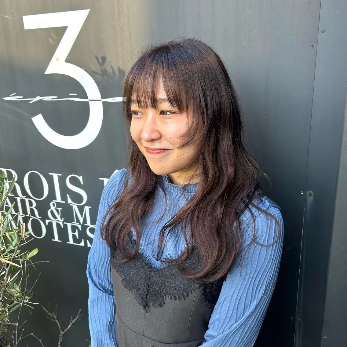 ロング カラー カット ヘアカラー 安福 椎南のヘアスタイル