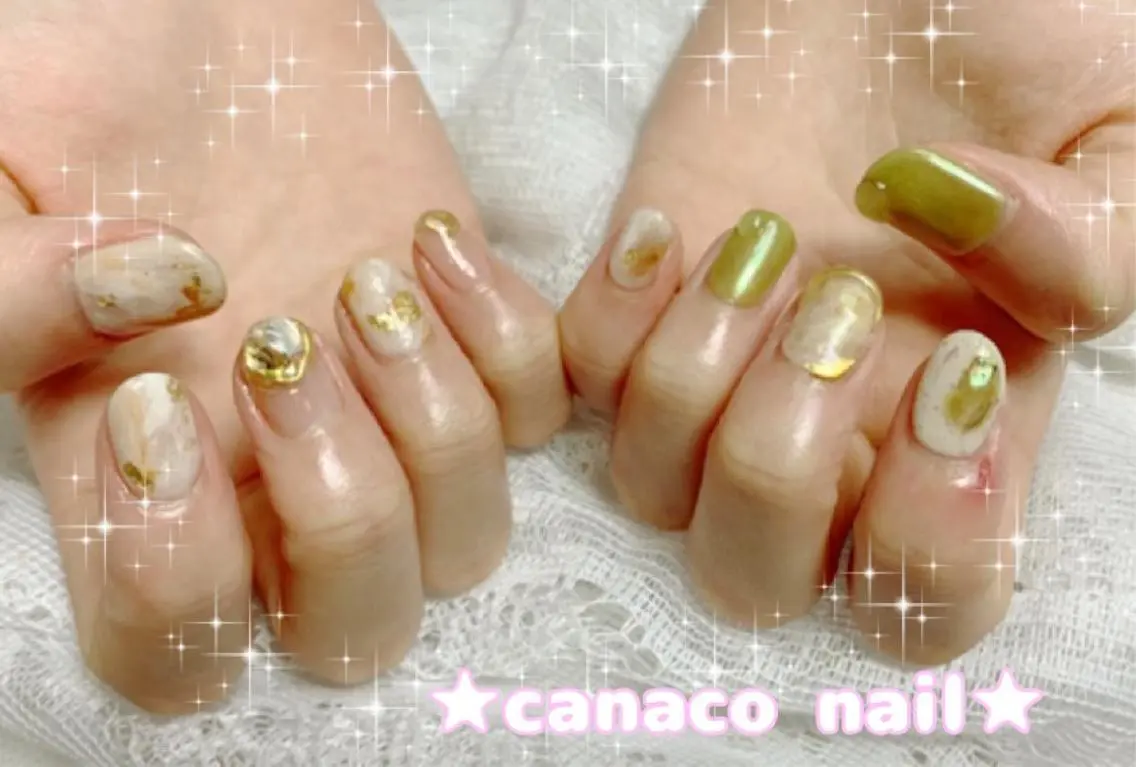 ネイル アートネイル ジェルネイル ミラーネイル ニュアンスネイル パラジェル ハンドネイル ハンドケア ベテランネイル cnc  nailのネイルデザイン