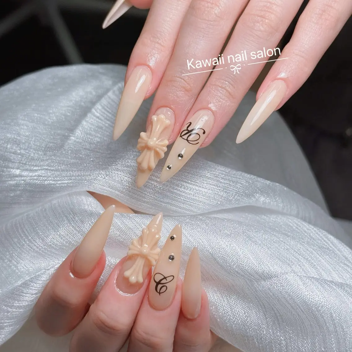 ネイル チークネイル ドット フットネイル フレンチネイル 韓国ネイル Kawaii _Nailのネイルデザイン