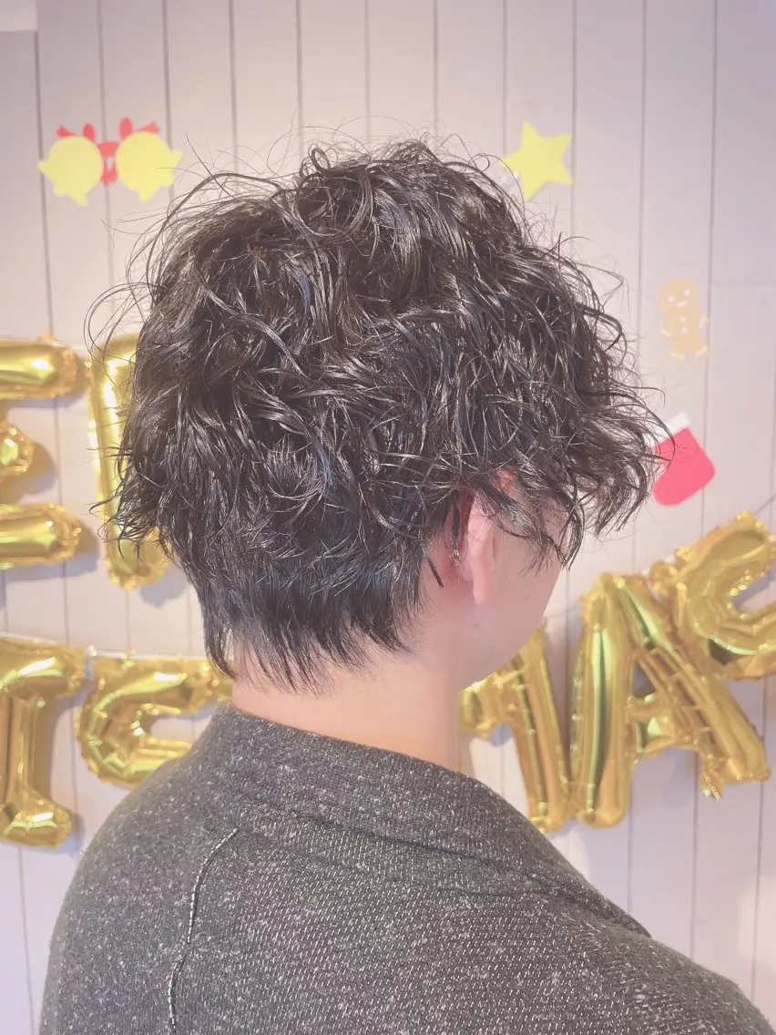 パーマ メンズ メンズパーマ 波巻きパーマ スパイラルパーマ カット パーマ ❣️モードケイズ塚口 和田一将のヘアスタイル