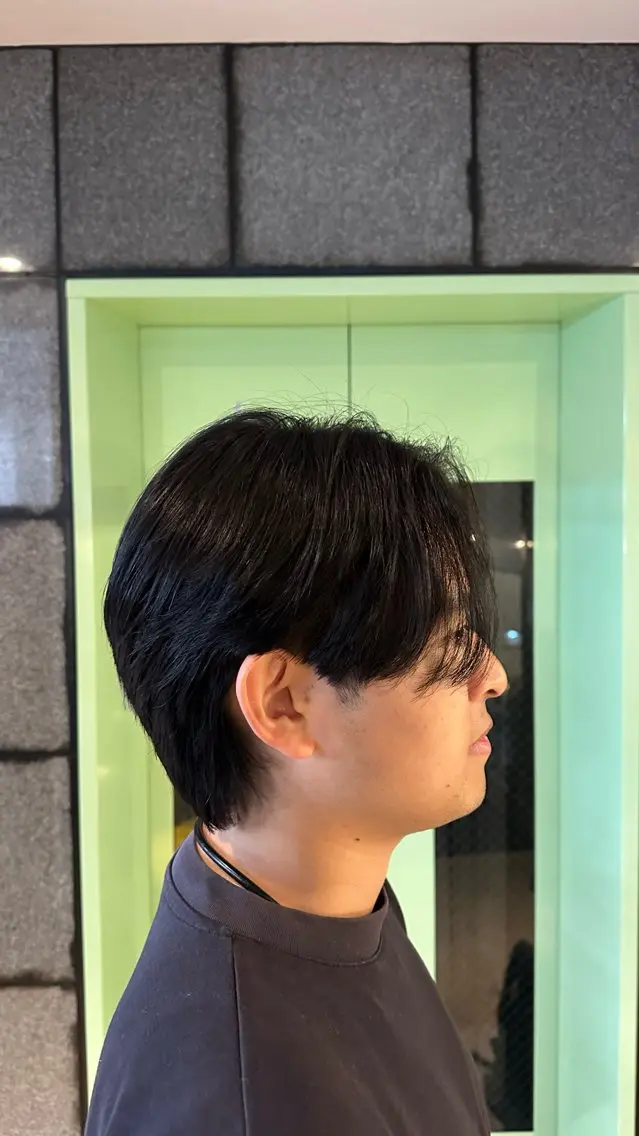 ショート カラー メンズ 黒髪 ブラウンカラー 金井 煌仁のヘアスタイル