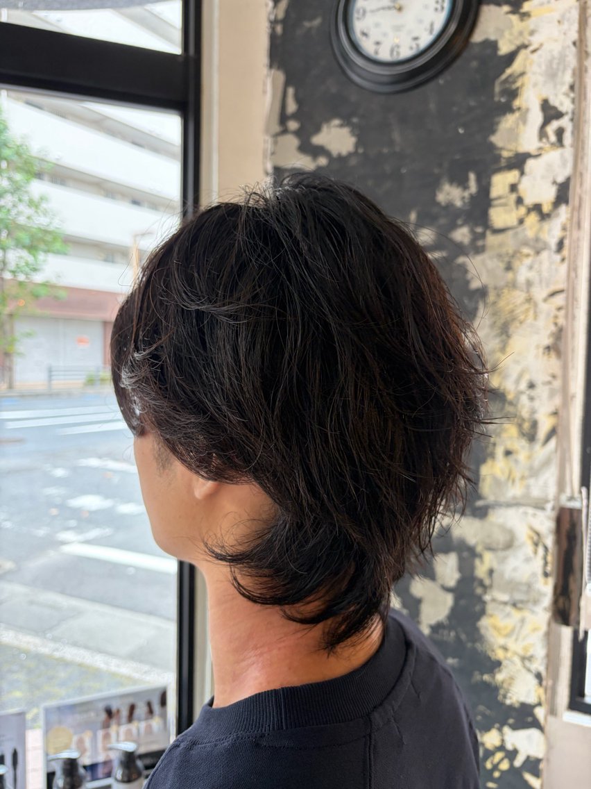 ミディアム パーマ メンズ カット パーマ こころ/カーリー・ パーマデザインのヘアスタイル