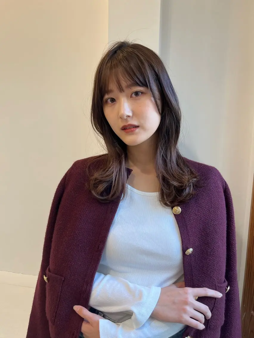 ロング トリートメント カット ヘアカラー トリートメント 無料カットモデル‪✨ ✂️Nanami🌷のヘアスタイル