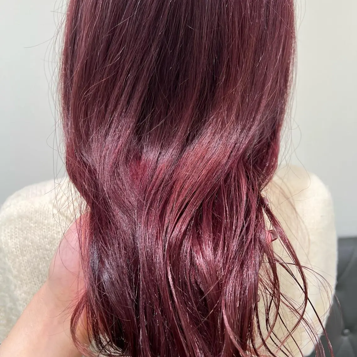 セミロング カラー ラベンダーカラー ピンクカラー ピンクラベンダー カット ヘアカラー 【暖色カラー特化】 中山由梨のヘアスタイル