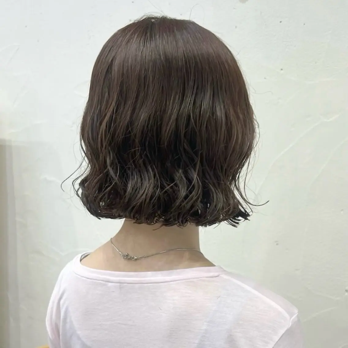 ミディアム カラー パーマ カット パーマ akane/オリーブ /ボブパーマのヘアスタイル