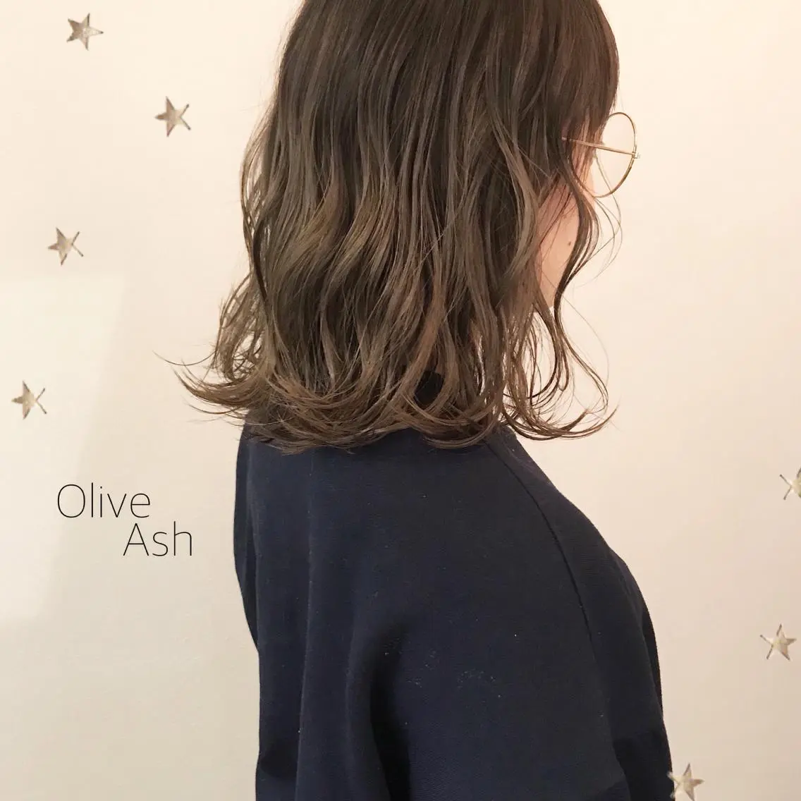 ミディアム カラー 市川 千夏のヘアスタイル
