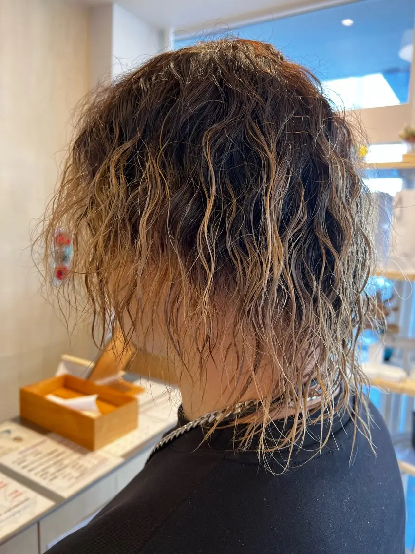 パーマ メンズ 山口 莉々香のヘアスタイル