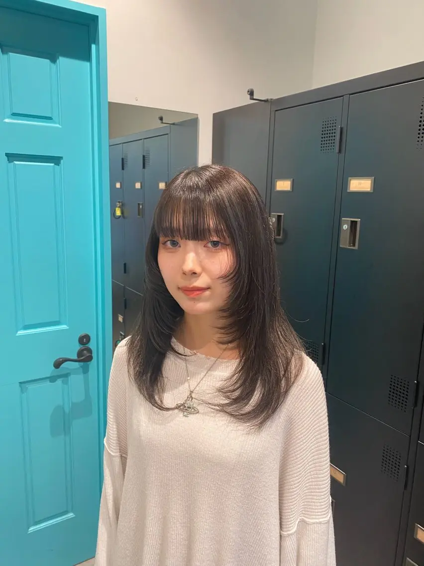 カラー 韓国ヘア AINA🐱のヘアスタイル
