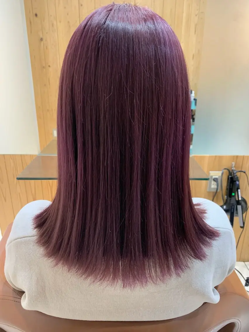 ミディアム ヘアカラー MORISAKI ✂︎縮毛矯正のヘアスタイル