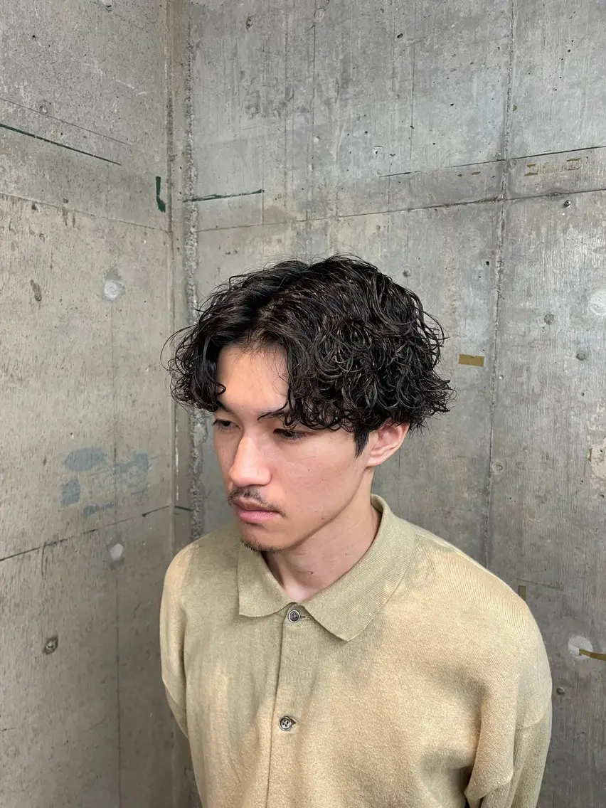 ショート カラー パーマ メンズ カット パーマ 🎧【パーマ師】 SOUMA🎧のヘアスタイル
