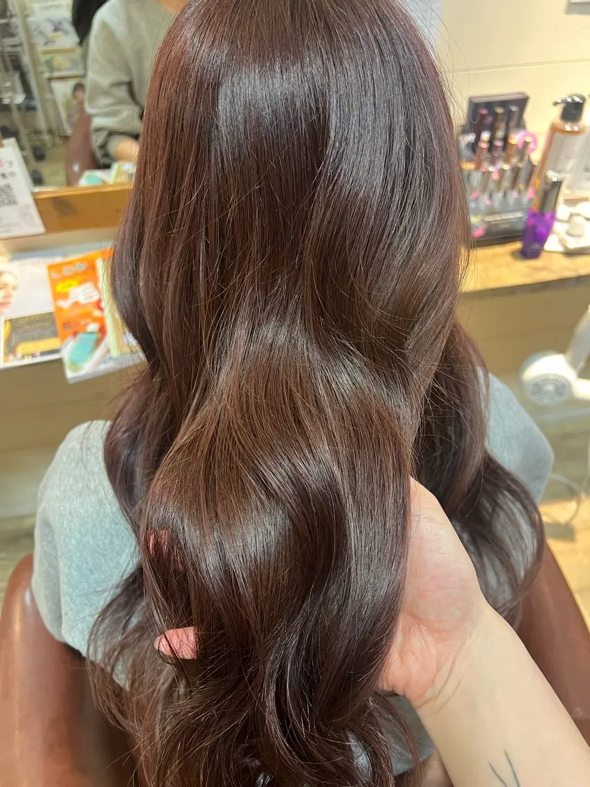 ロング カラー カット ヘアカラー トリートメント 🐾 かとう 🐾のヘアスタイル