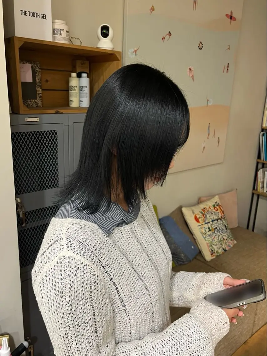 ミディアム ヘアカラー トリートメント 長沢 結菜🎀のヘアスタイル