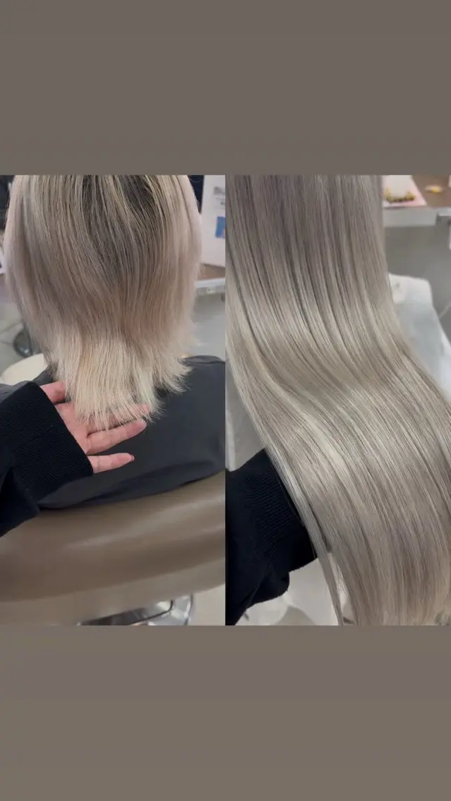 ショート エクステ ヘアセット 暖色カラー❤️横浜 エクステらん🦖のヘアスタイル