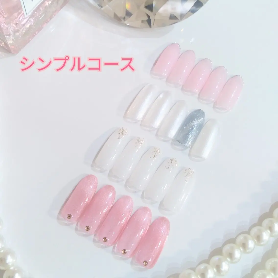 ネイル オフィスネイル たかなし かなのネイルデザイン