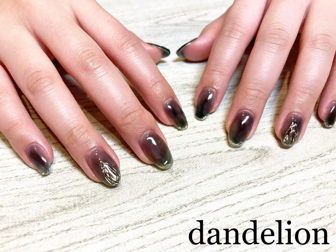 ネイル ハンドネイル ハンドケア dandelion ダンデライオンのネイルデザイン
