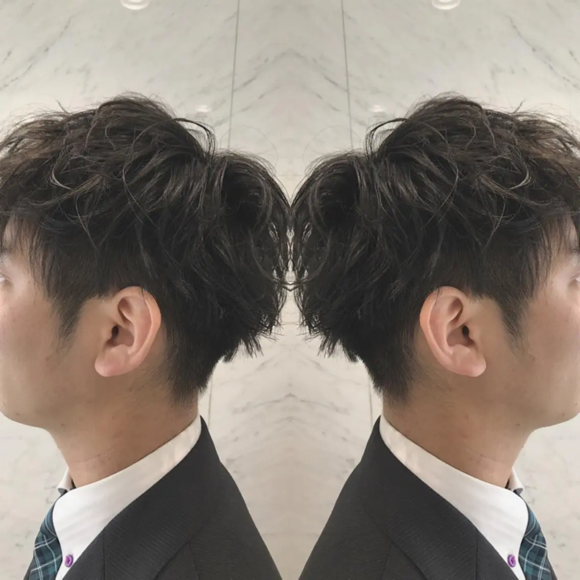ショート カラー メンズ カット ヘアカラー トリートメント 重政 和樹のヘアスタイル