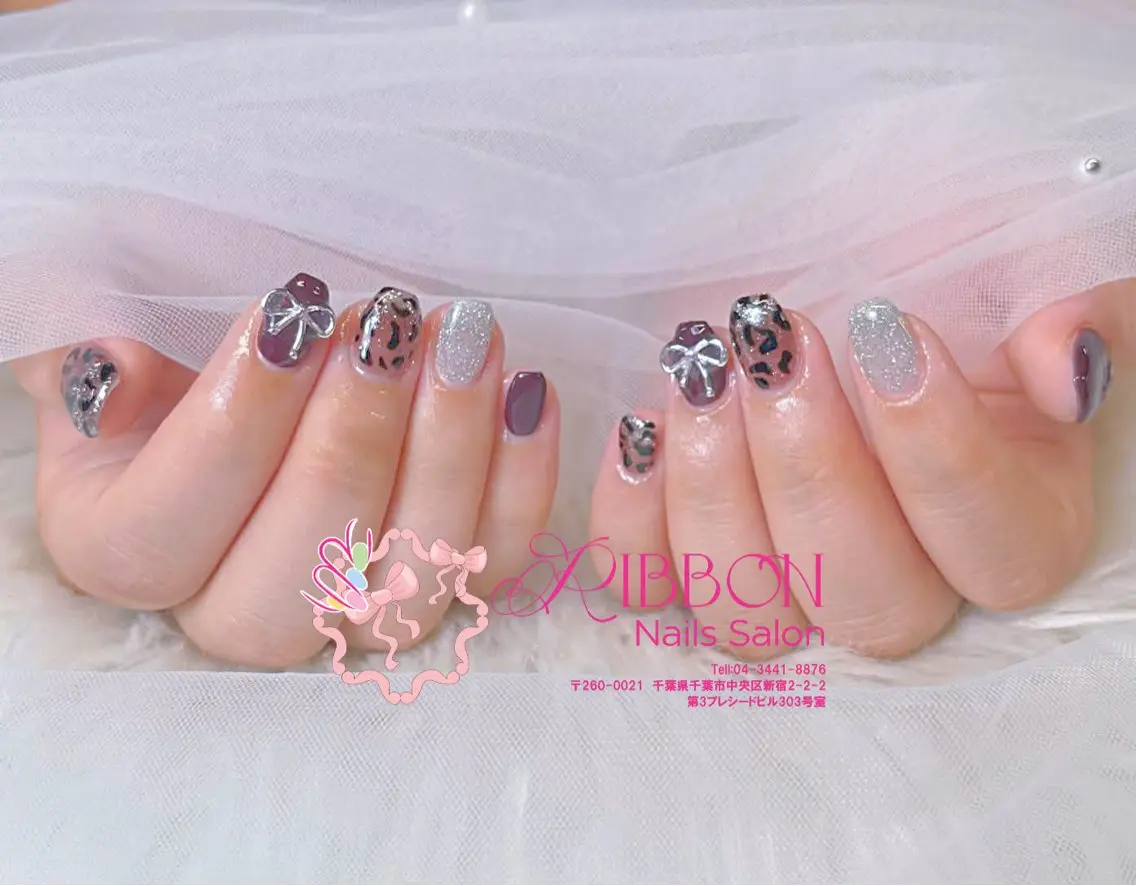 ネイル フットネイル フレンチネイル ジェルネイル マグネットネイル 持ち込み ハンドネイル Ribbonnail salonのネイルデザイン
