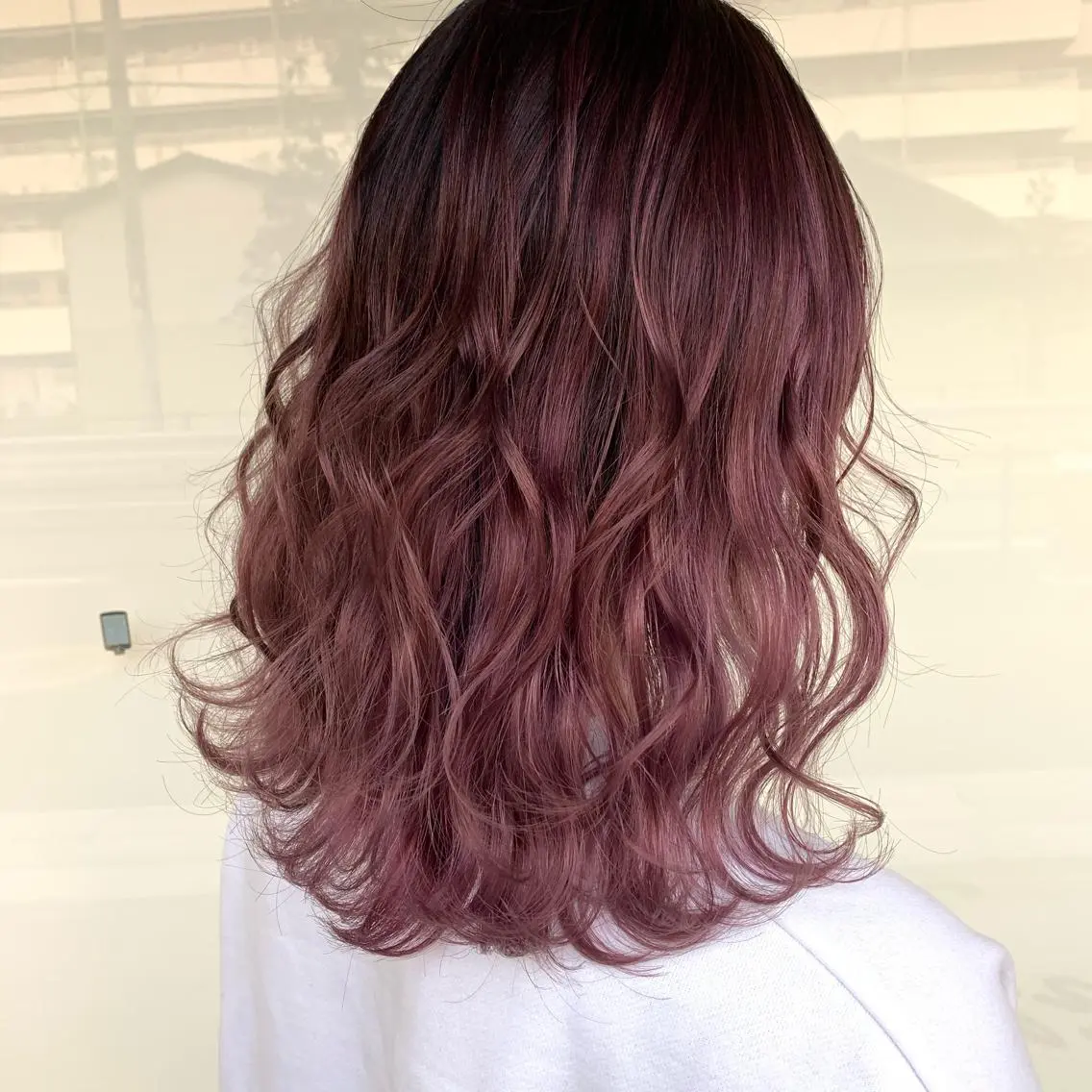 ミディアム カット ヘアカラー レイヤー/艶髪カラー 森本くるみのヘアスタイル