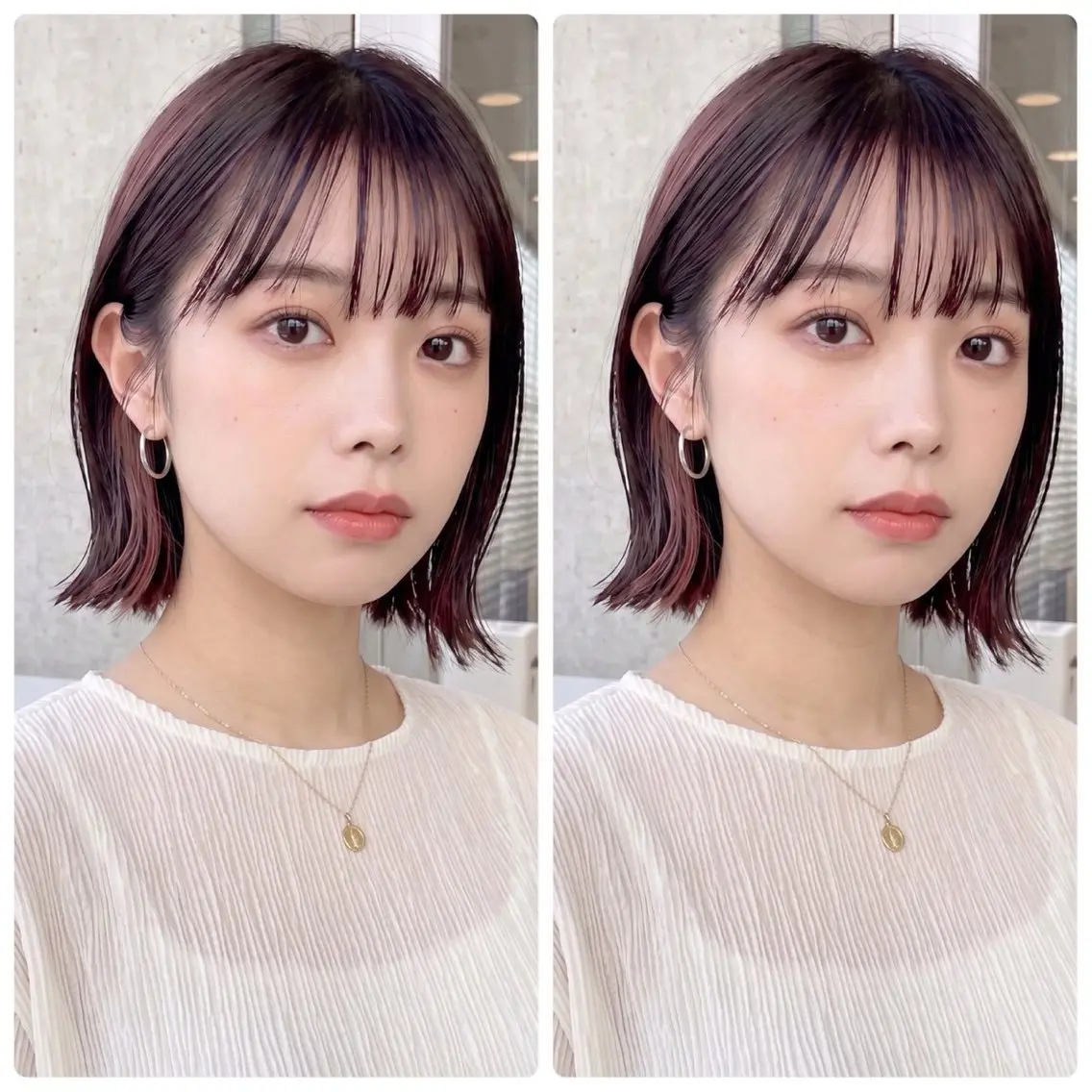ミディアム 🪞骨格補正ボブ🪞 モテレイヤーボブ🤍のヘアスタイル