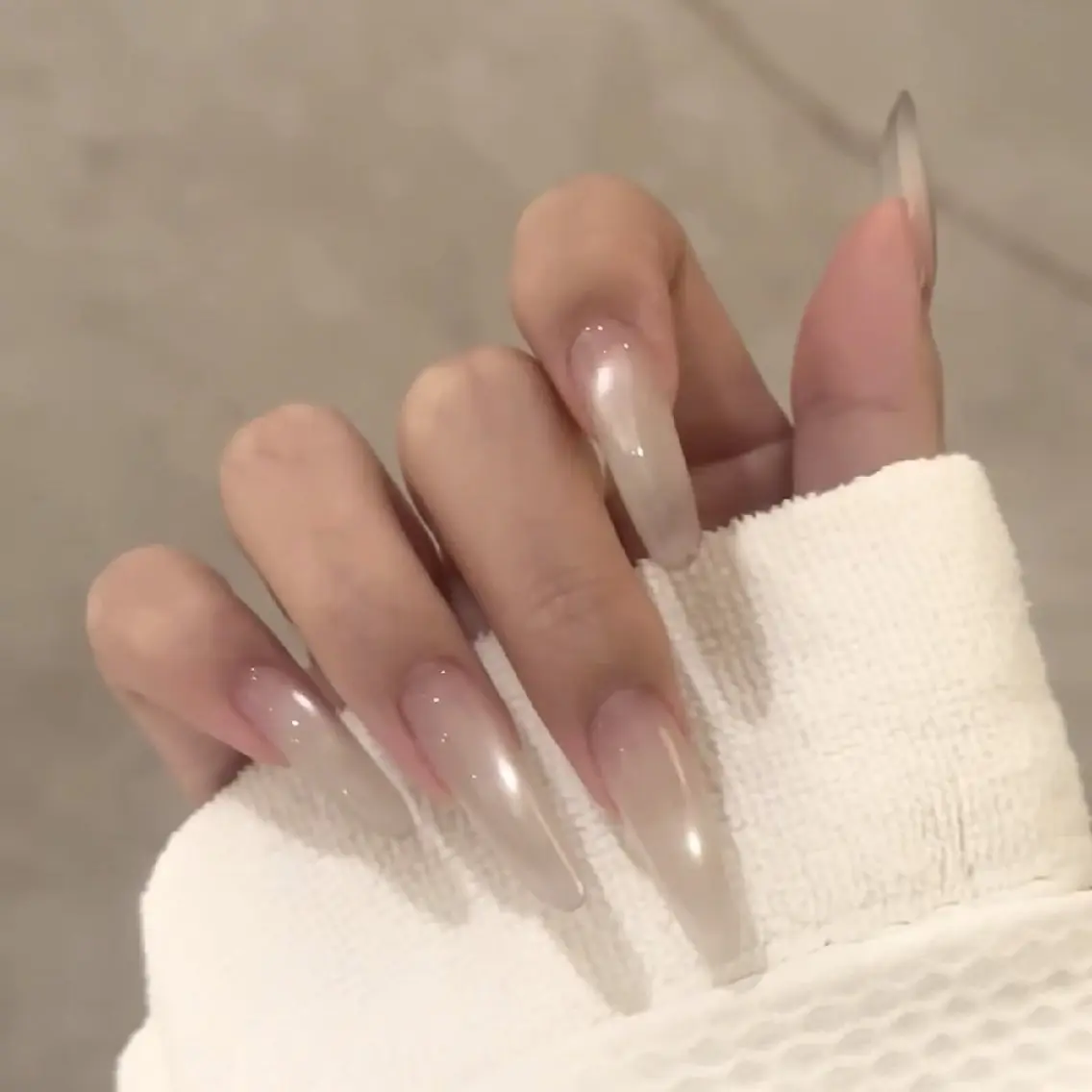 ネイル フレンチネイル ジェルネイル マグネットネイル マグネットフレンチ ニュアンスネイル ハンドネイル Lumière Nail 新大久保のネイルデザイン