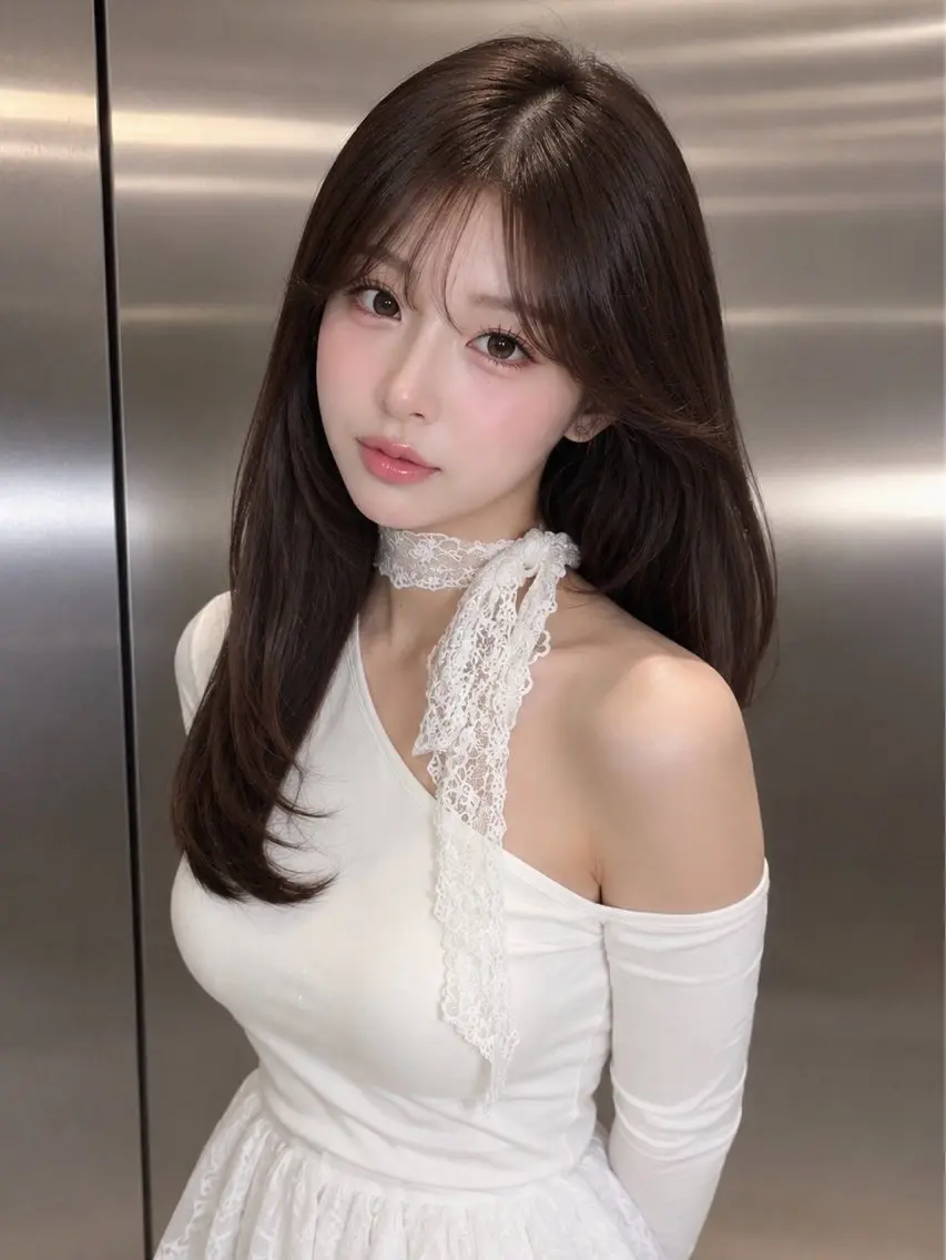 セミロング 🇰🇷韓国レイヤー ハッシュカット🥀のヘアスタイル