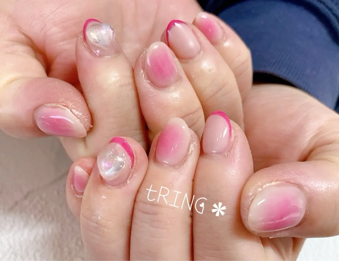 ネイル ハンドネイル tRING* しいの木台のネイルデザイン