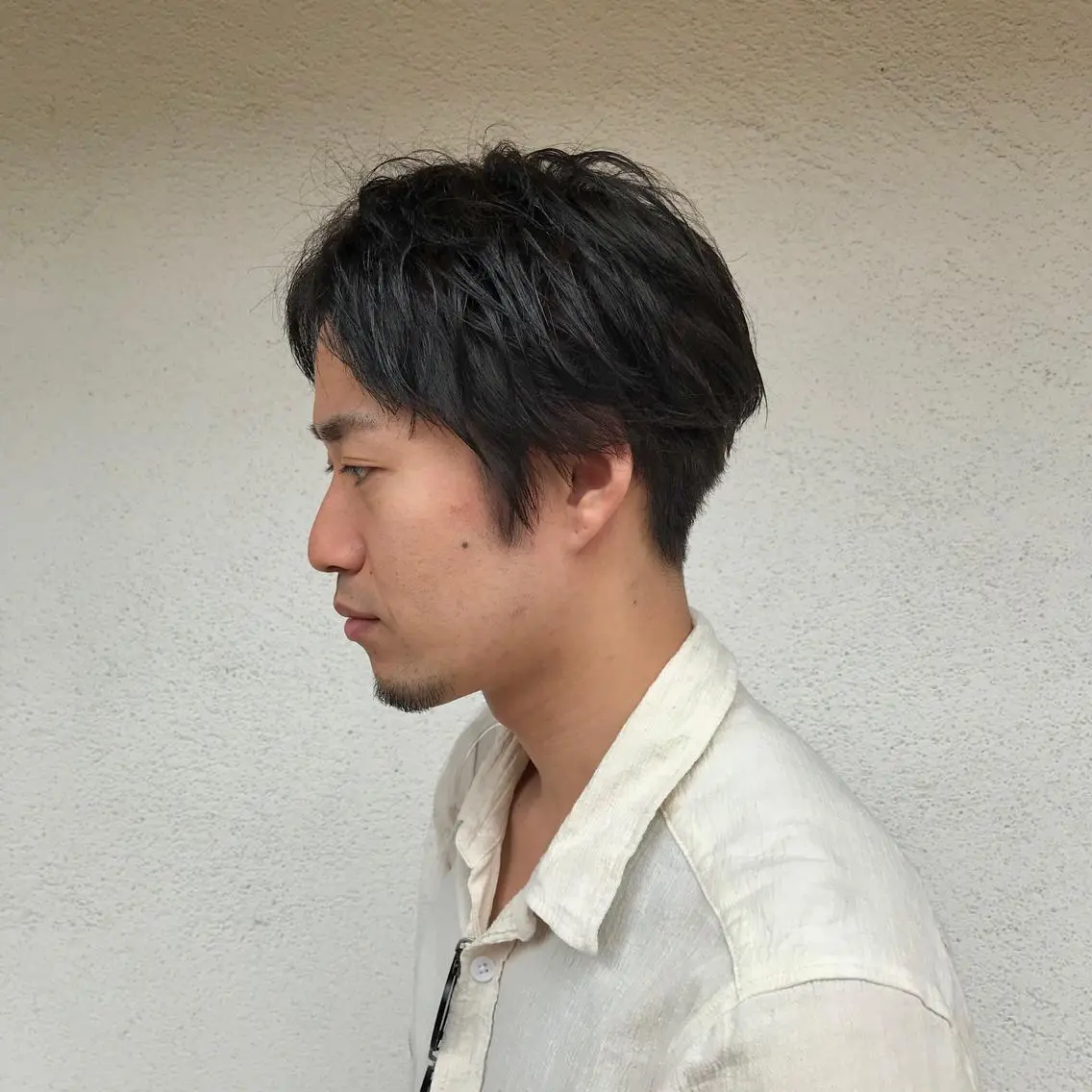 ショート カラー パーマ メンズ ニュアンスパーマ/ レイヤー/茶屋町のヘアスタイル