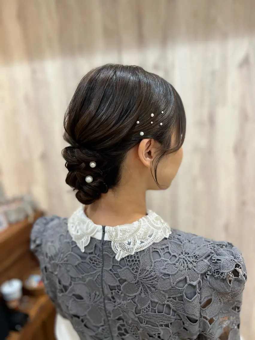 ヘアアレンジ ヘアセット ヘアメイクネイリスト hidemi中目黒のヘアスタイル