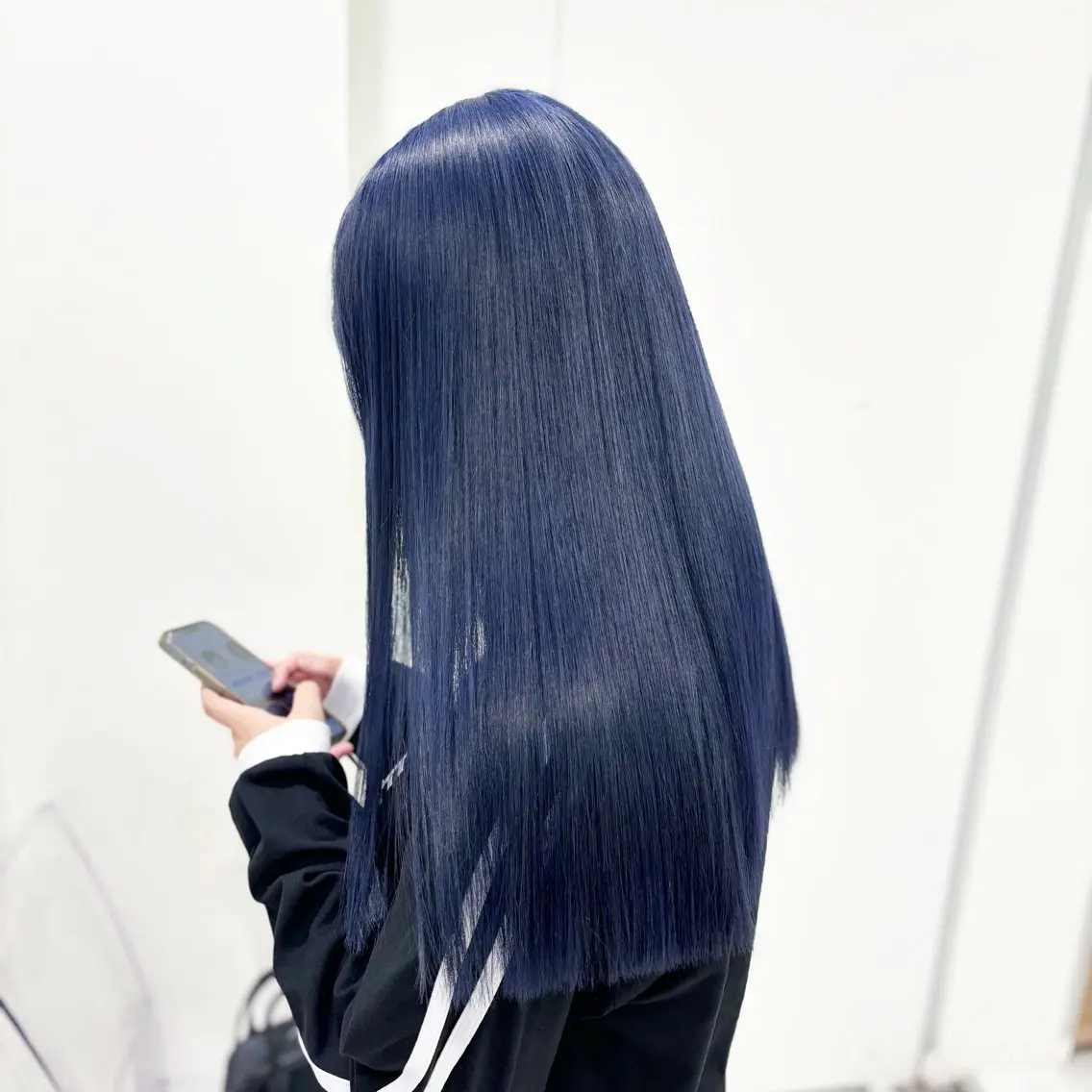 セミロング カラー ヘアカラー トリートメント ヘッドスパ ヘアセット 🩵色落ち可愛い 寒色カラー🩵のヘアスタイル