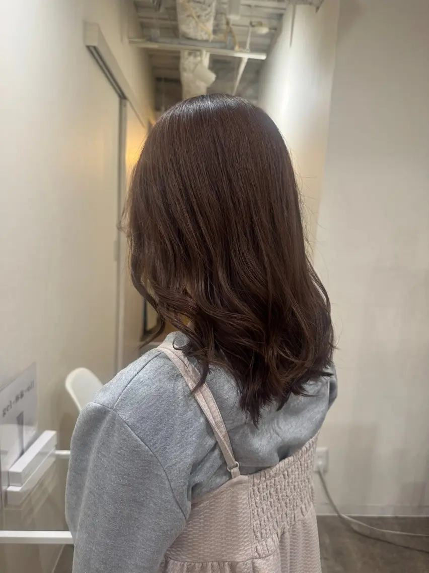 ミディアム カラー ブラウンカラー 6日空き◎艶髪 misatoのヘアスタイル