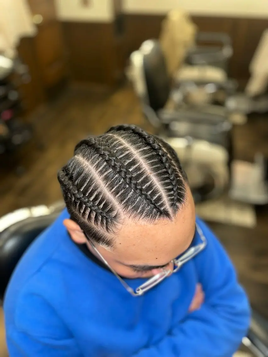コーンロウ(cornrow)1本の写真