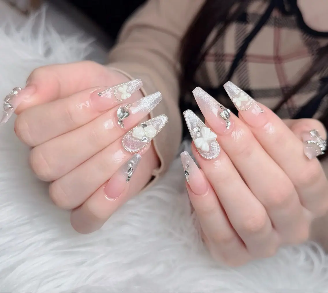 ネイル アートネイル 韓国ネイル 持ち込み ワンホンネイル ハンドネイル Lenie Nail Salonのネイルデザイン