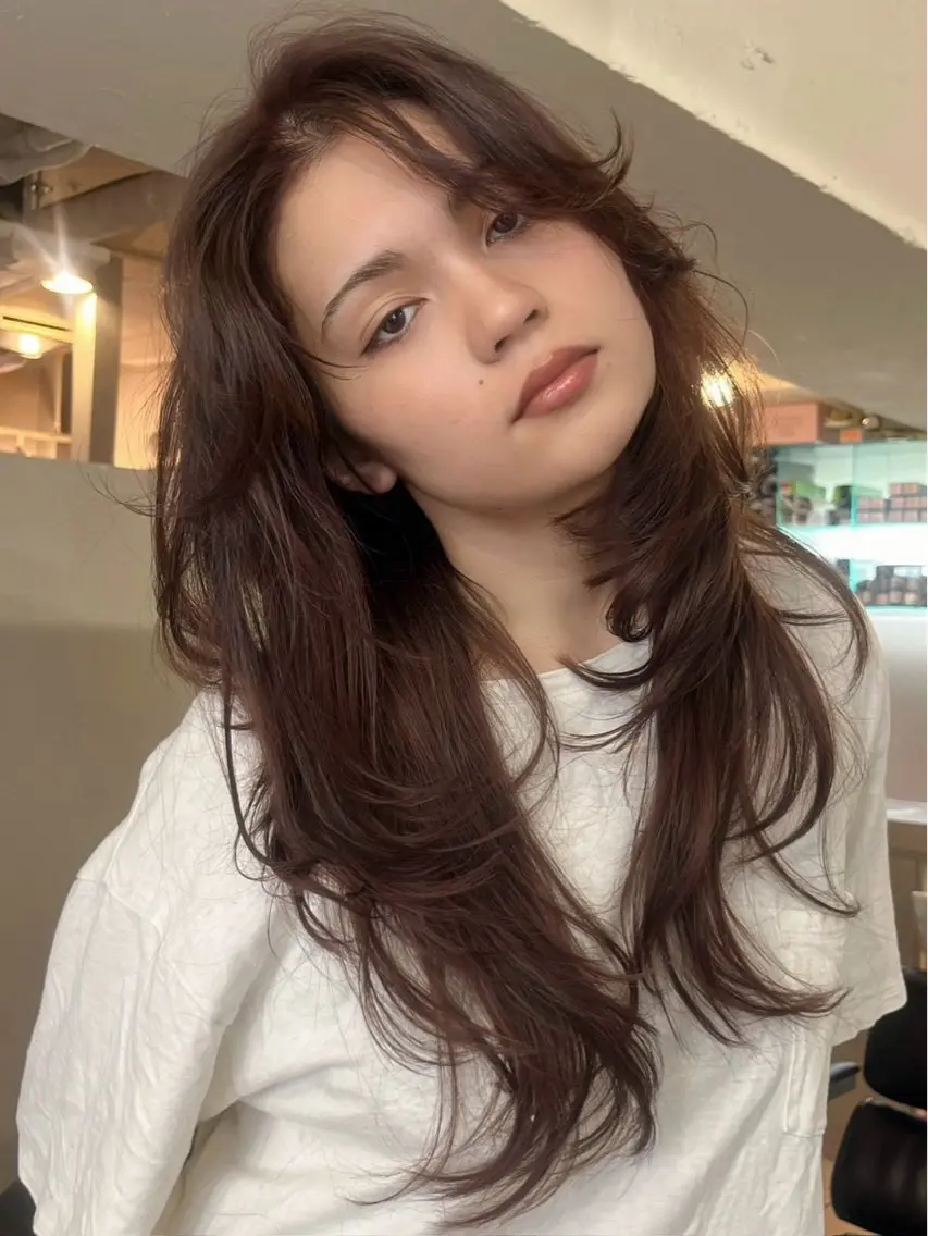 セミロング カラー ヘアセット🌷カラー 🌷似合わせmaoのヘアスタイル