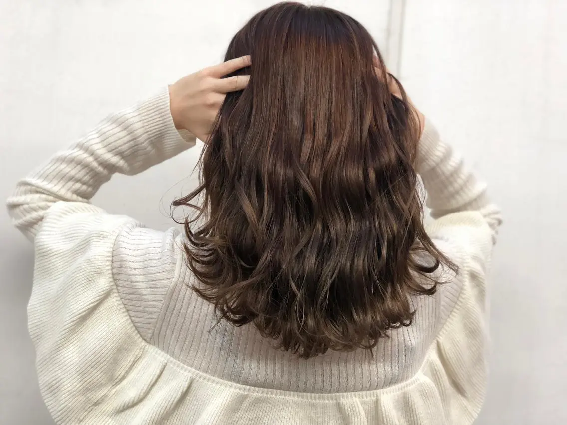 セミロング ヘアカラー トリートメント 及川 祐輔のヘアスタイル