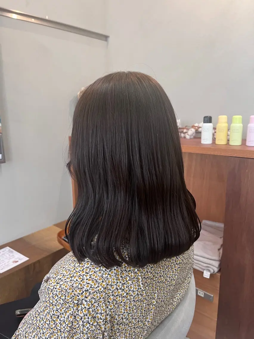 セミロング カラー 暖色カラー／ ヘアセット🌛櫻井舞のヘアスタイル