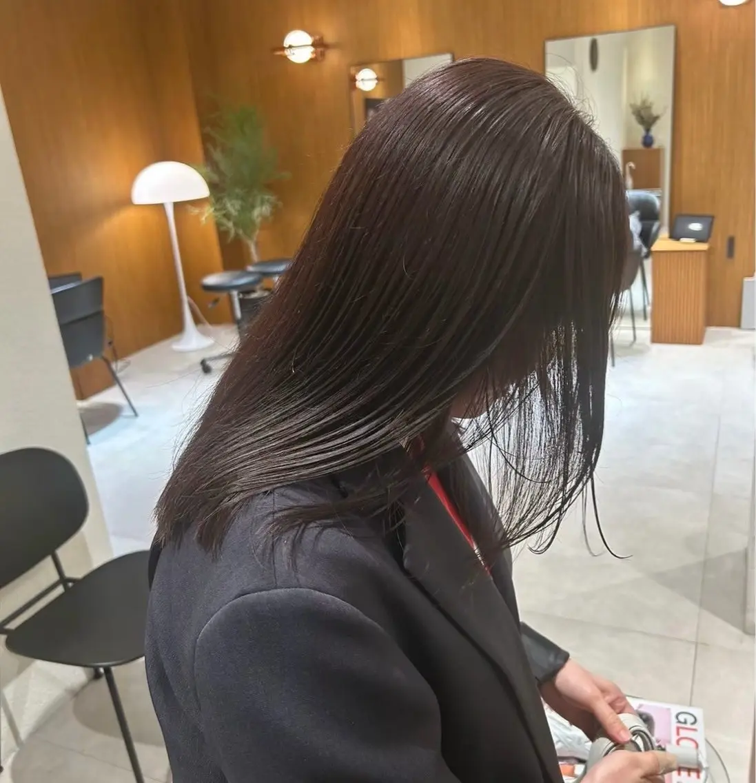 セミロング カラー ヘアカラー yiye はなのヘアスタイル