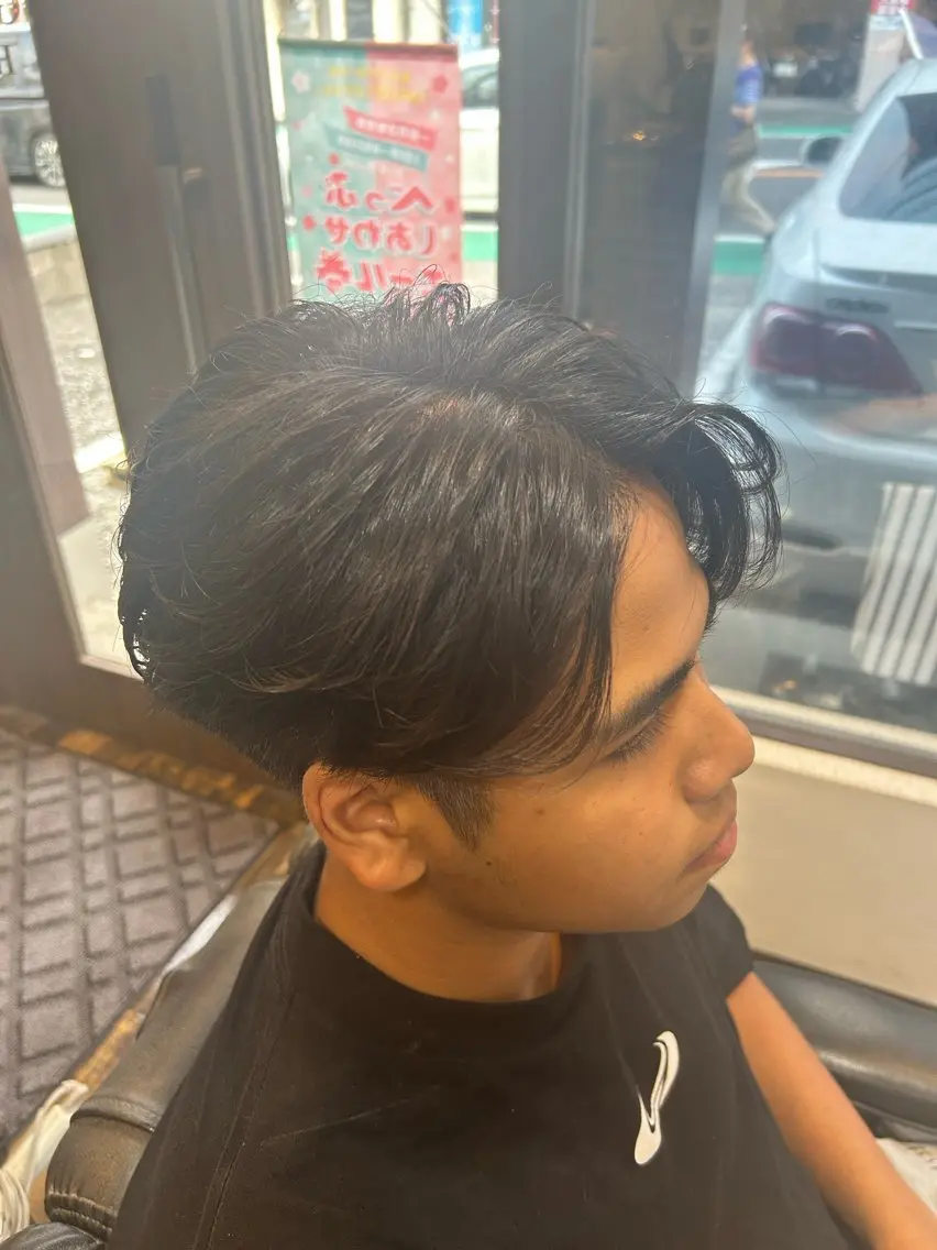 ミディアム メンズ カット RYOMA (リョーマ)のヘアスタイル