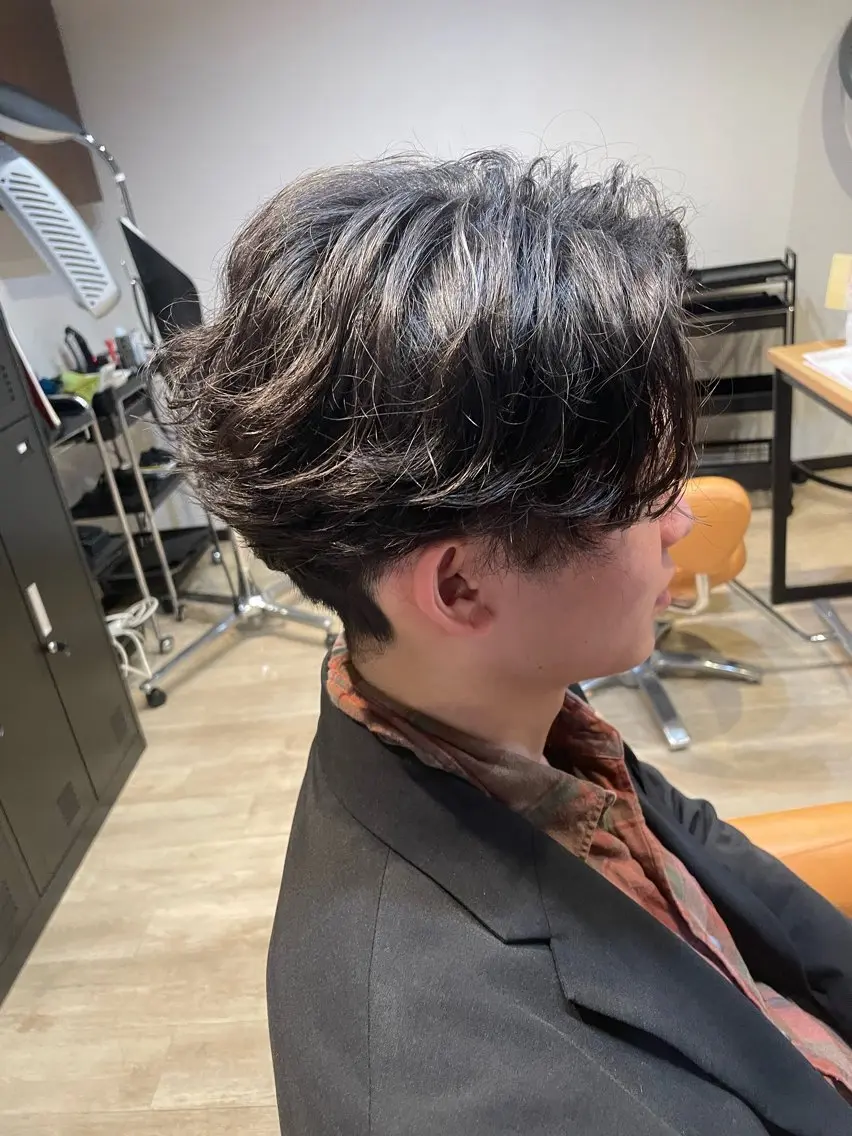 ショート パーマ カット パーマ 髪質改善/ブリーチ 田代 龍我のヘアスタイル