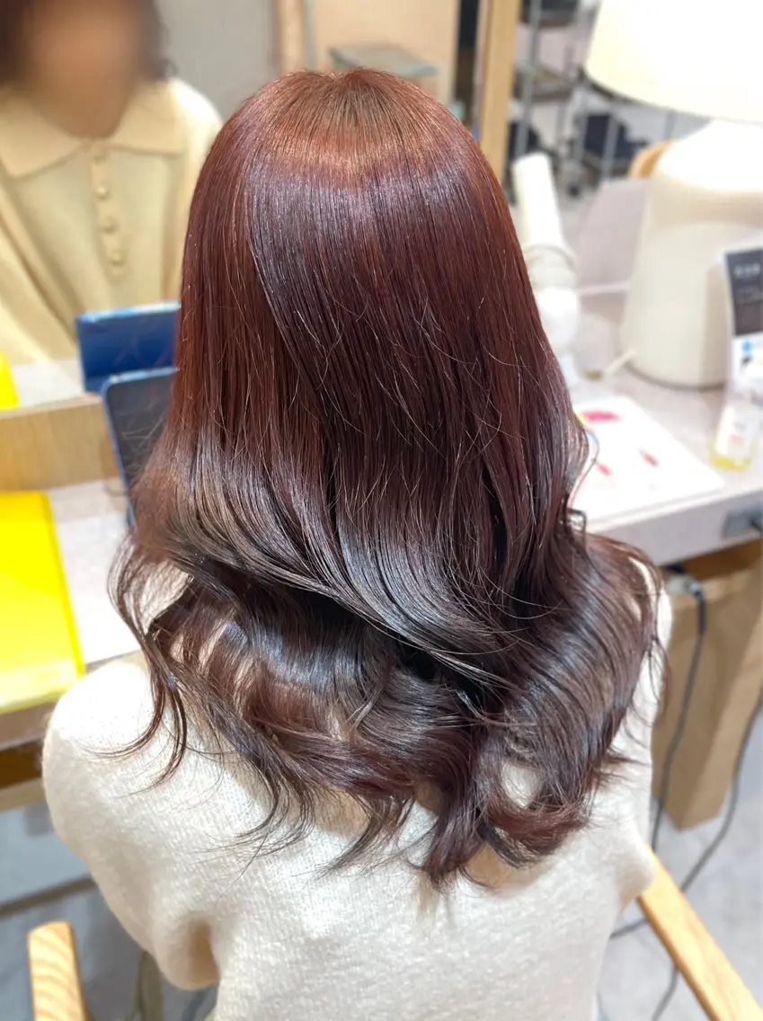 ミディアム ヘアカラー merc.🐰澤田 凜のヘアスタイル