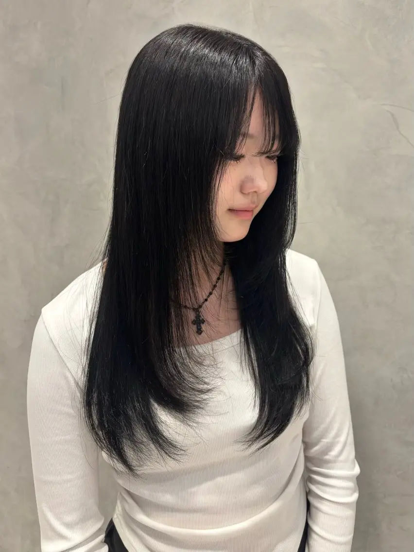 毛先カット＋オーガニックカラー＋ケラチン保護トリートメント¥4900の写真