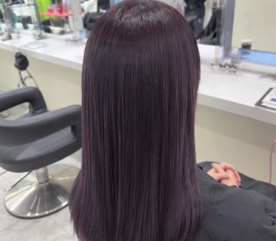 セミロング matsuri モテ艶ラベンダー❤︎のヘアスタイル