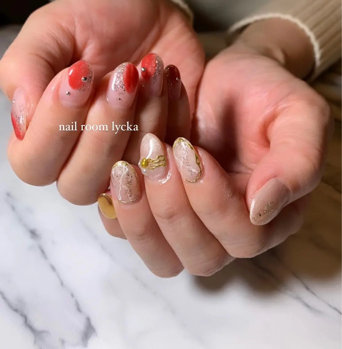 ネイル ネイルルームリッカ 𝐦𝐚𝐲𝐮のネイルデザイン
