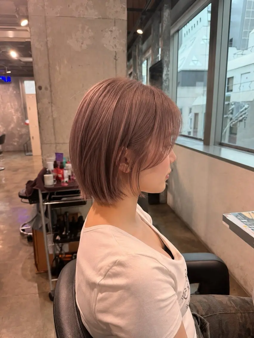 ショート カット ヘアカラー トリートメント ヘアセット 🩵必ず可愛く ボブ／ショート🩵のヘアスタイル