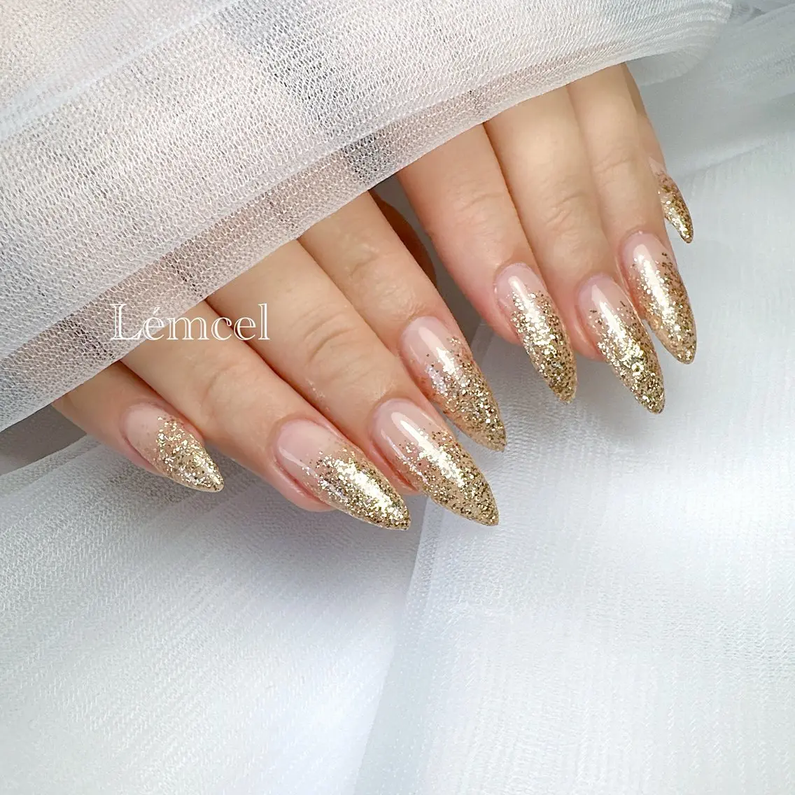 Hand💙ラメグラデーション(オフ/フィルなし)の写真