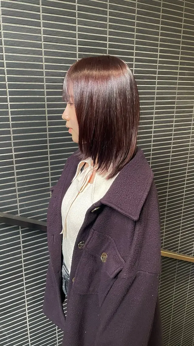 ミディアム カラー ボブレイヤー ボブ レイヤーカット 葵🫧髪質改善/ つや髪✨梅田のヘアスタイル