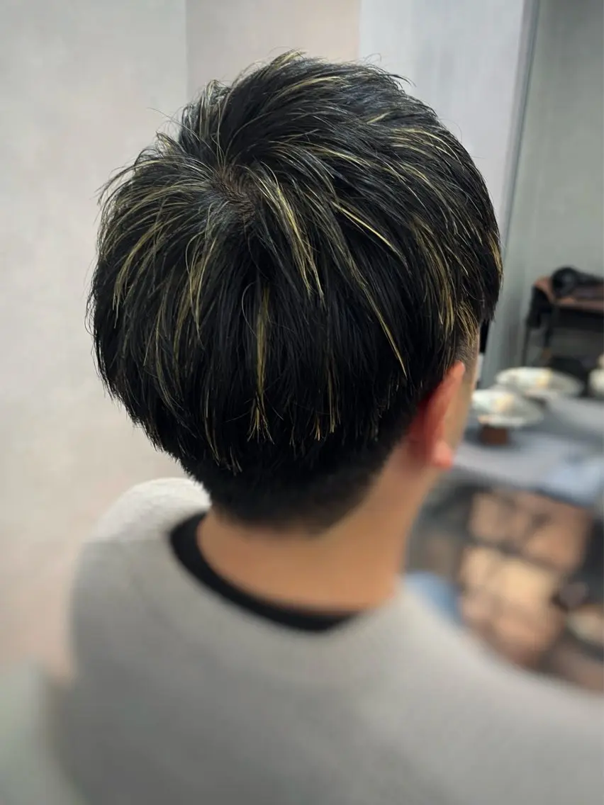 ショート カラー パーマ ヘアアレンジ メンズ キッズ カット ヘアカラー TOON 川崎店 👫🏼橋本貴志のヘアスタイル