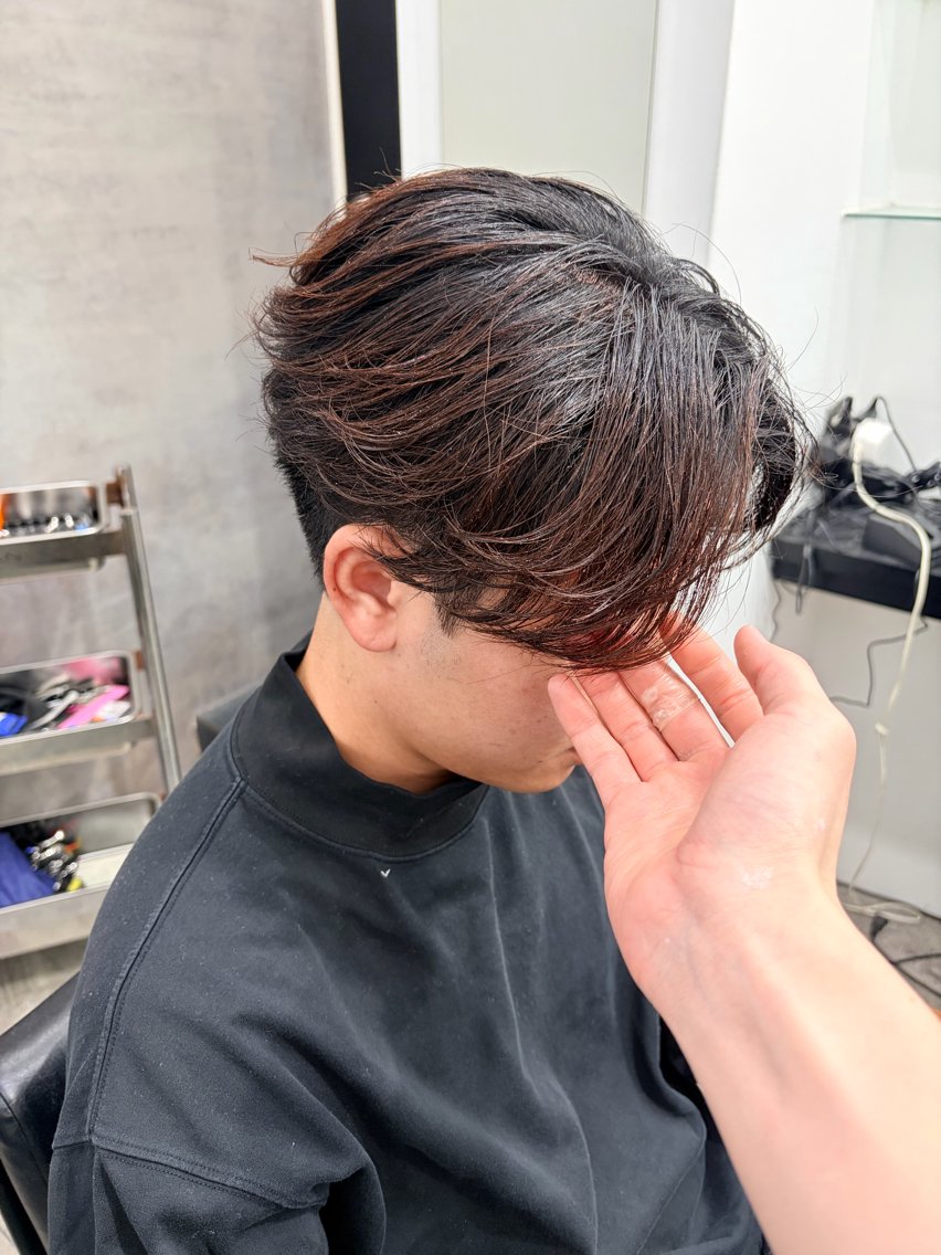 パーマ メンズ カット パーマ 静岡 / 毛流れ特化 /メンズヘア/真大のヘアスタイル