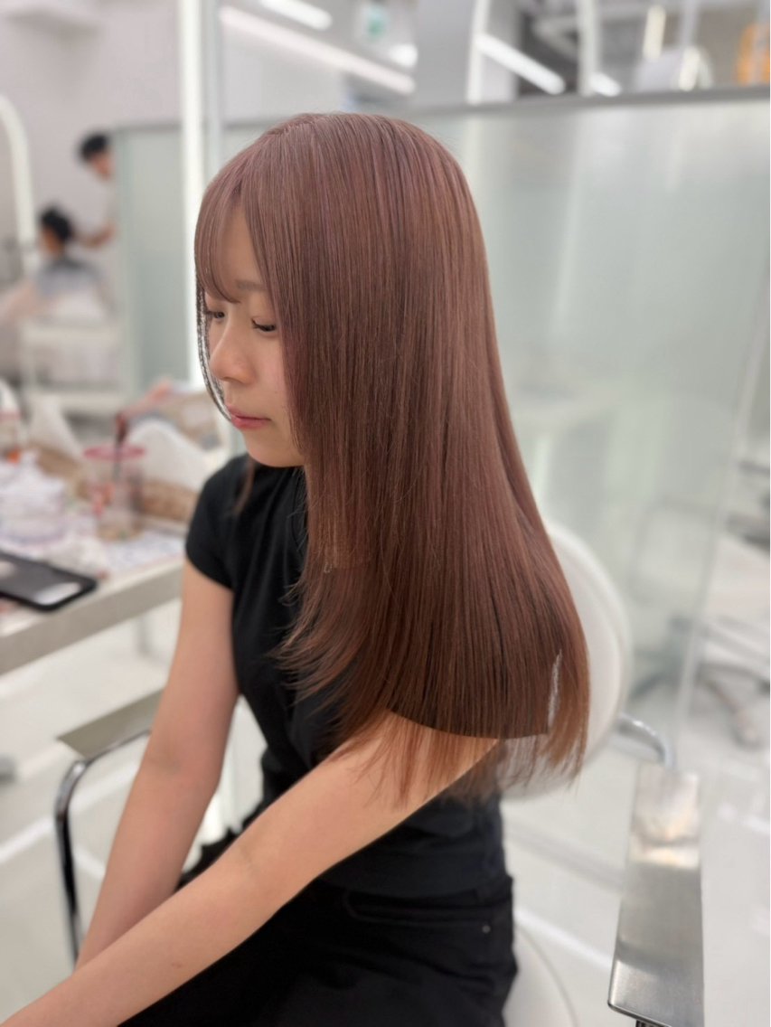 ロング カラー ミルクティー🤎 ブリーチ特化あやなのヘアスタイル